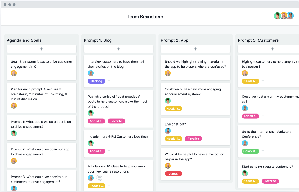 asana's features