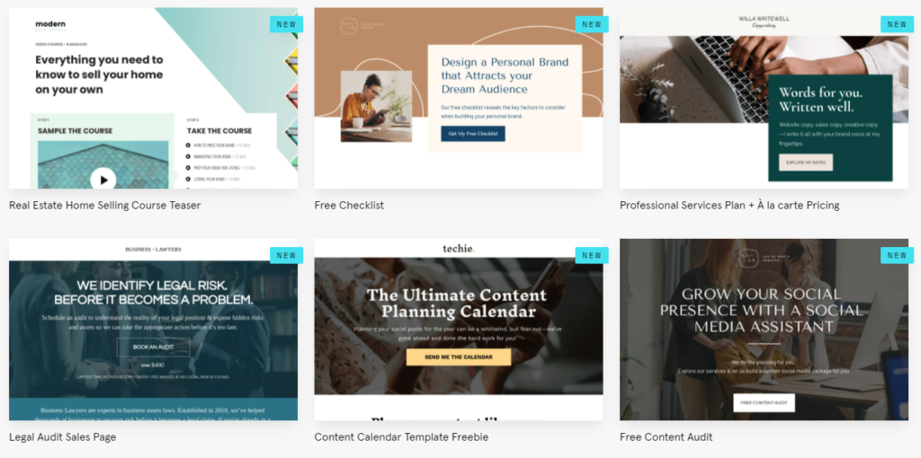 leadpages templates