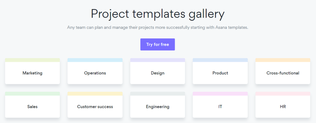 asana templates