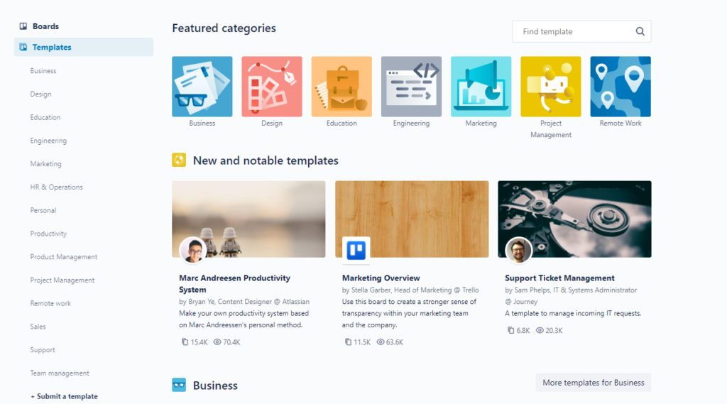 trello templates